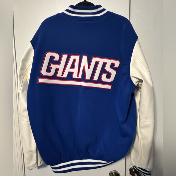 New York Giants -NFL Pro Line - Royal/White Reversible Full-Snap Jacket  - Large - Picture 5 of 6